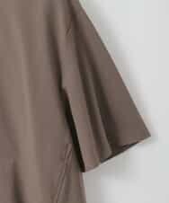 ZMBGE37080 al'aise modulation(アレーズモジュレーション) 【洗える/UV】ボックスフレアストレッチカットソー ブラウン