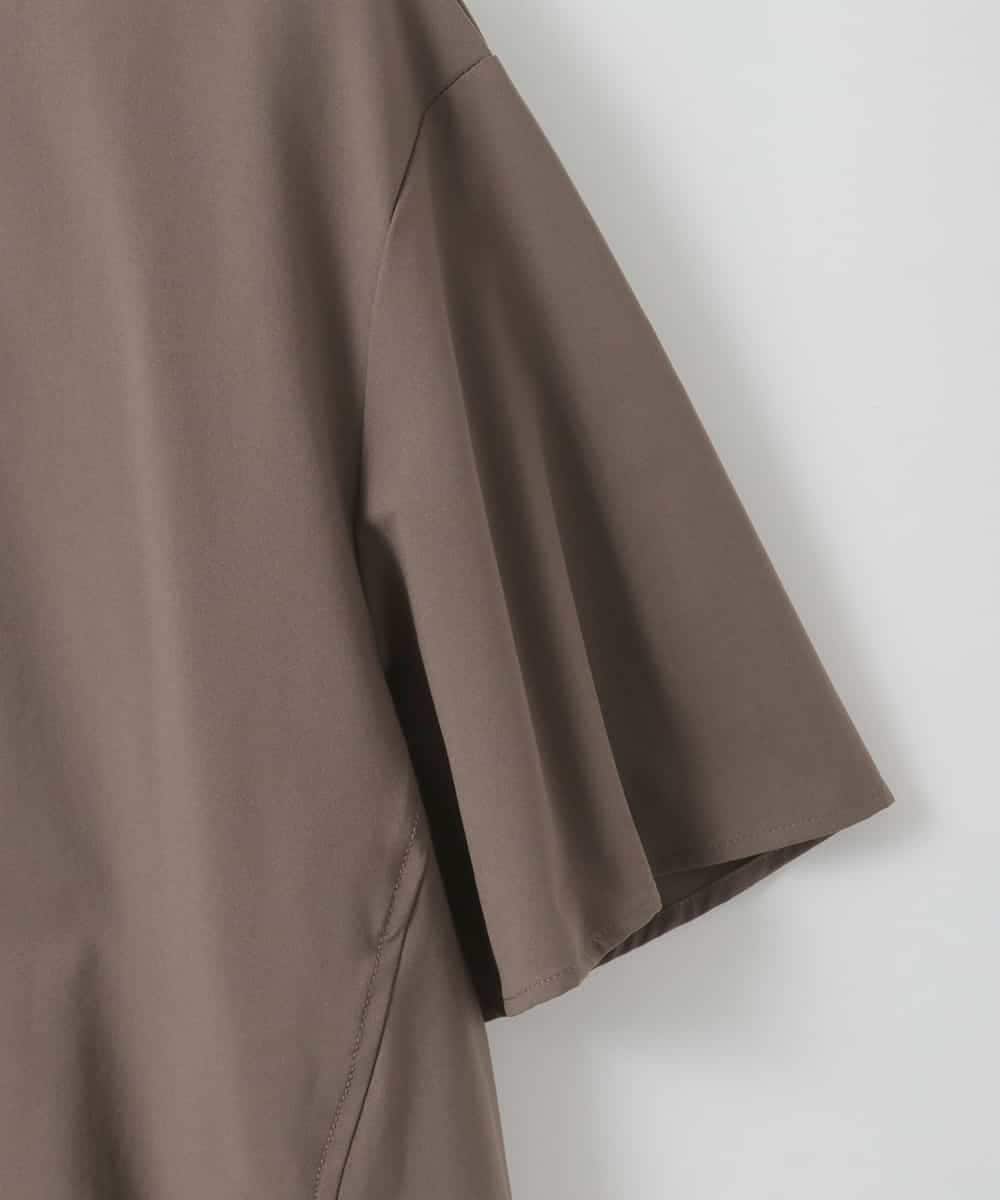 ZMBGE37080 al'aise modulation(アレーズモジュレーション) 【洗える/UV】ボックスフレアストレッチカットソー ブラウン