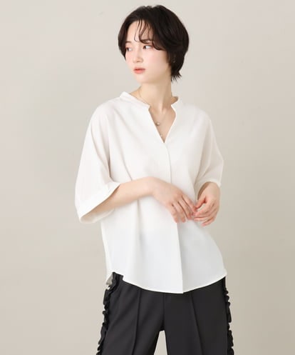 ZMBGE38140 al'aise modulation バックポイントデザインブラウス