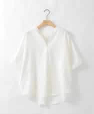 ZMBGE38140 al'aise modulation(アレーズモジュレーション) バックポイントデザインブラウス アイボリー