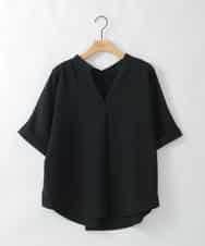 ZMBGE38140 al'aise modulation(アレーズモジュレーション) バックポイントデザインブラウス ブラック