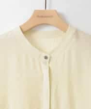 ZMBGE39110 al'aise modulation(アレーズモジュレーション) ギャザーフレアシアーブラウス イエロー