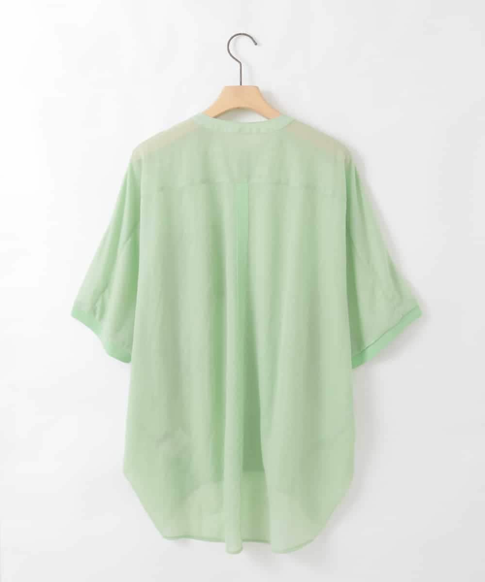 ZMBGE42120 al'aise modulation(アレーズモジュレーション) シアードルマンシャツ グリーン