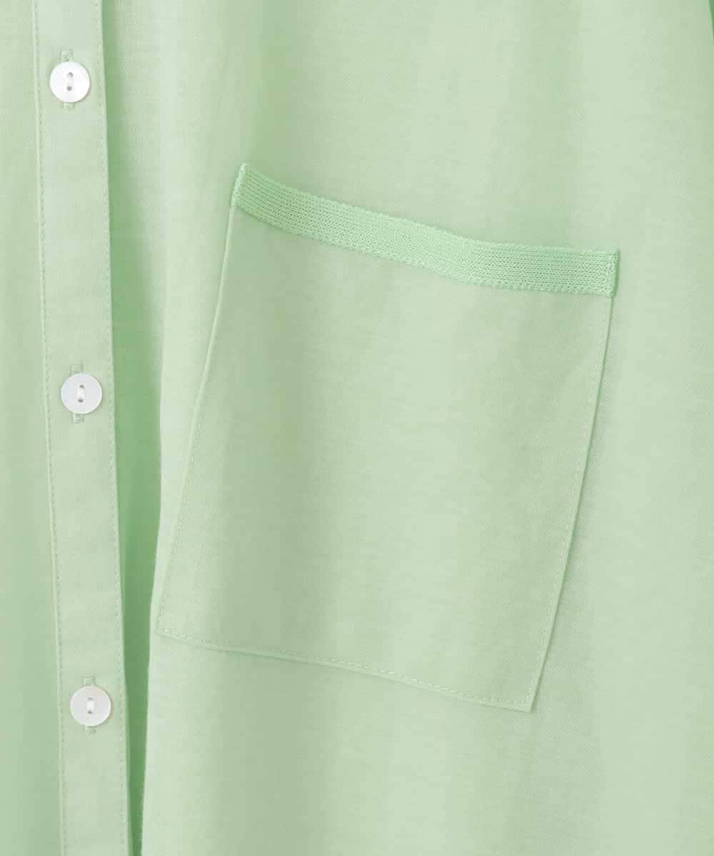 ZMBGE42120 al'aise modulation(アレーズモジュレーション) シアードルマンシャツ グリーン