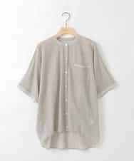 ZMBGE42120 al'aise modulation(アレーズモジュレーション) シアードルマンシャツ ライトグレー