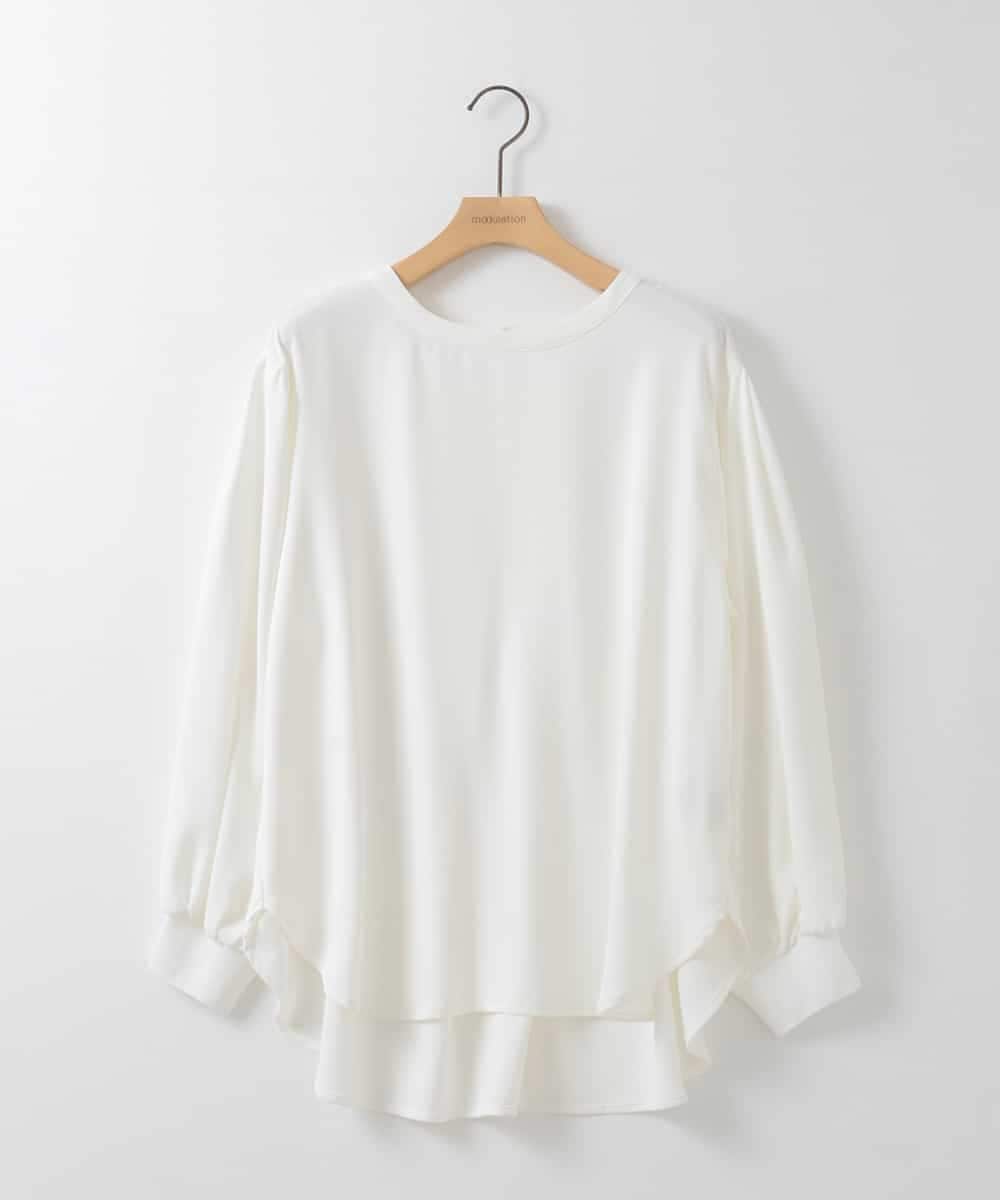 ZMBGE46098 al'aise modulation(アレーズモジュレーション) バックタックデザインブラウス アイボリー