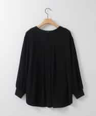 ZMBGE46098 al'aise modulation(アレーズモジュレーション) バックタックデザインブラウス ブラック