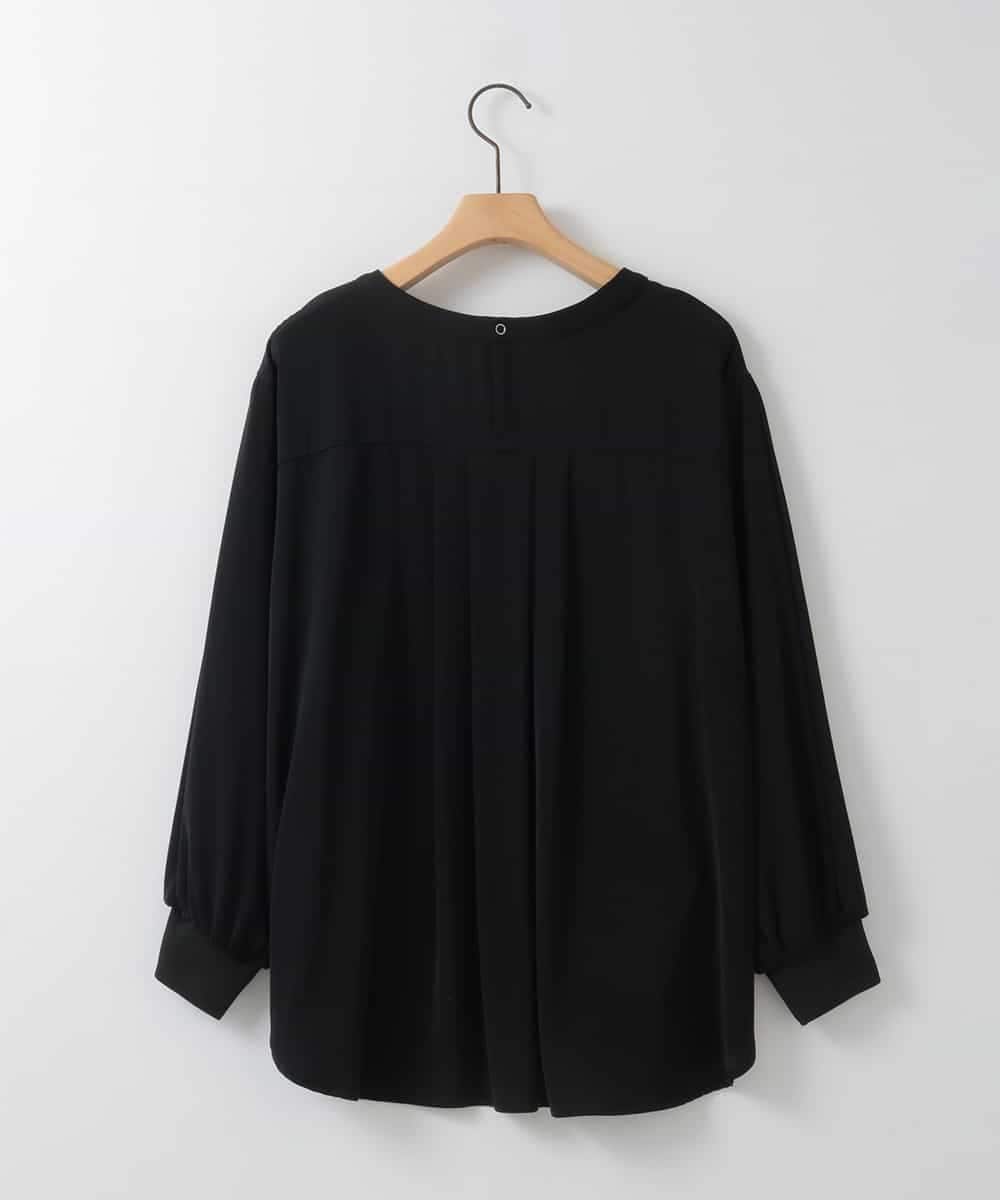 ZMBGE46098 al'aise modulation(アレーズモジュレーション) バックタックデザインブラウス ブラック