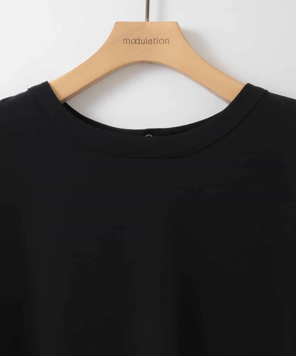 ZMBGE46098 al'aise modulation(アレーズモジュレーション) バックタックデザインブラウス ブラック