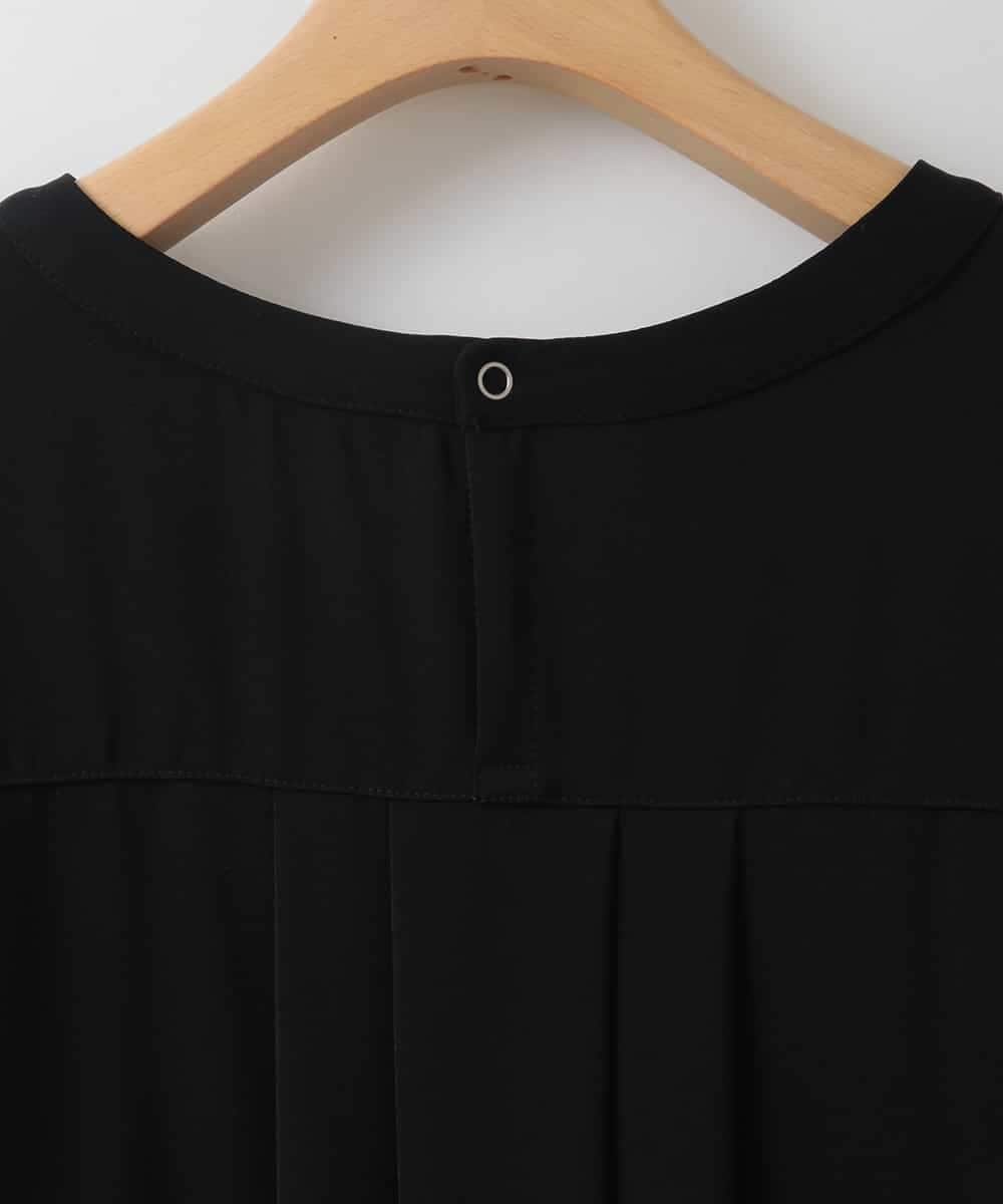 ZMBGE46098 al'aise modulation(アレーズモジュレーション) バックタックデザインブラウス ブラック