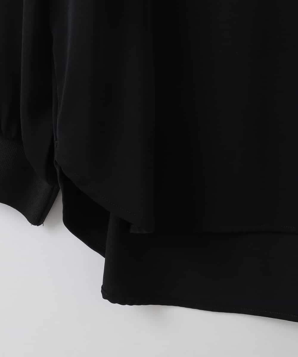 ZMBGE46098 al'aise modulation(アレーズモジュレーション) バックタックデザインブラウス ブラック