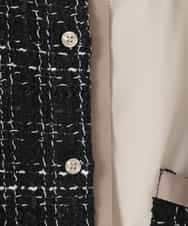 ZMBGE47140 al'aise modulation(アレーズモジュレーション) 異素材切り替えポケットブラウス ブラック