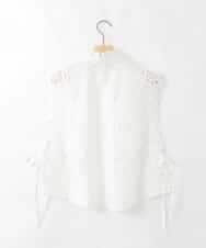 ZMBGE48118 al'aise modulation(アレーズモジュレーション) カットワークレースブラウスジレ ホワイト