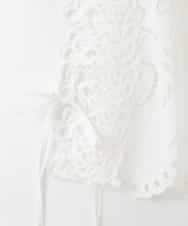 ZMBGE48118 al'aise modulation(アレーズモジュレーション) カットワークレースブラウスジレ ホワイト