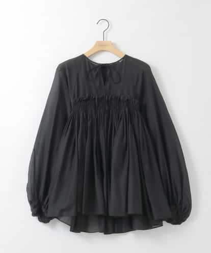 ZMBGE49190 al'aise modulation ニュアンスギャザースキッパーブラウス