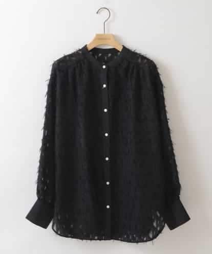 ZMBGW02098 al'aise modulation 【2WAY】フリンジジャカードブラウス