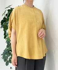 ZMBIB74075 al'aise modulation(アレーズモジュレーション) 【洗える】バルーンデザインブラウス オレンジ