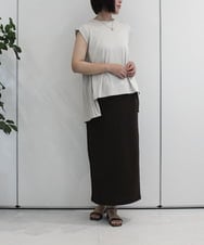 ZMBIB75110 al'aise modulation(アレーズモジュレーション) バックプリーツカットプルオーバー ベージュ