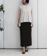 ZMBIB75110 al'aise modulation(アレーズモジュレーション) バックプリーツカットプルオーバー ベージュ