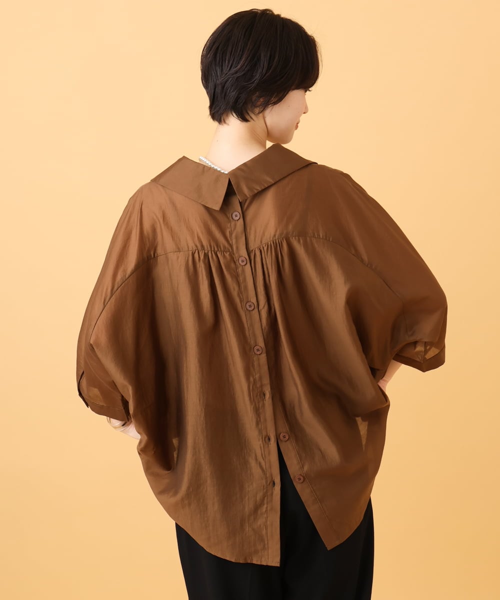 バックボタンデザインスキッパーシャツ(ブラウス・シャツ) | al'aise