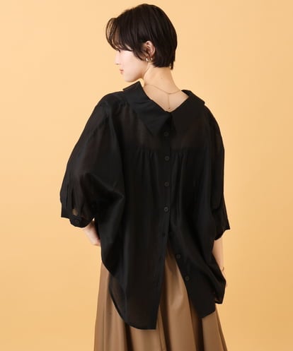 ZMBJE11140 al'aise modulation バックボタンデザインスキッパーシャツ