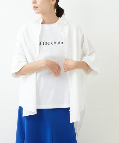 ZMBJT06138  フェイクパールオーバーシルエットシャツ