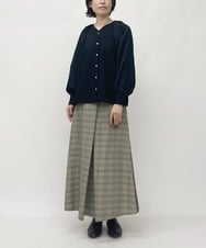 ZMBJT18110 al'aise modulation(アレーズモジュレーション) 【2WAY/洗える】袖コンシャスブラウス ブラック