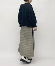 ZMBJT18110 al'aise modulation(アレーズモジュレーション) 【2WAY/洗える】袖コンシャスブラウス ブラック