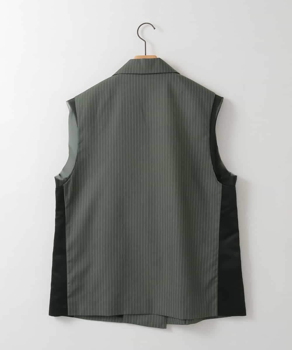 ZMDEE05160 al'aise modulation(アレーズモジュレーション) インサイドドッキングダブルベスト グレー