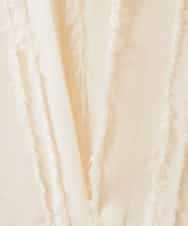 ZMDGE22110 al'aise modulation(アレーズモジュレーション) フリンジジャカードジレ アイボリー