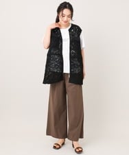 ZMDHE01127 al'aise modulation(アレーズモジュレーション) コードレースジップアップベスト ブラック