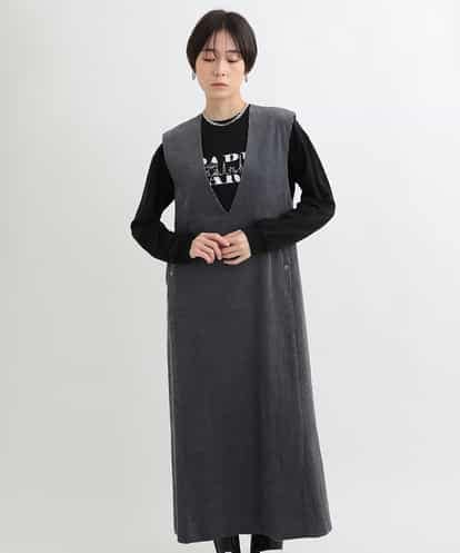 ZMEAB04180 al'aise modulation コーデュロイジャンパースカート