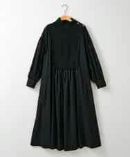 ZMEAE20169 al'aise modulation(アレーズモジュレーション) 【洗える】ドッキングレイヤードデザインワンピース ブラック