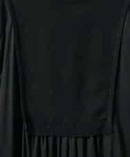 ZMEAE20169 al'aise modulation(アレーズモジュレーション) 【洗える】ドッキングレイヤードデザインワンピース ブラック