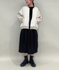 ZMEAE24179 al'aise modulation(アレーズモジュレーション) ジョイントデザインコクーンシルエットワンピース ブラック