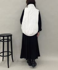 ZMEAE32200 al'aise modulation(アレーズモジュレーション) 【洗える】セットアップ風ニットジョイントワンピース ブラック