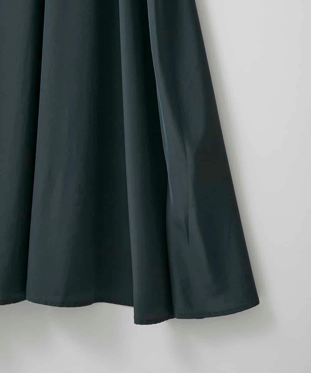 ZMEAE32200 al'aise modulation(アレーズモジュレーション) 【洗える】セットアップ風ニットジョイントワンピース ダークグレー