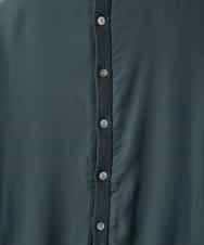 ZMEAE32200 al'aise modulation(アレーズモジュレーション) 【洗える】セットアップ風ニットジョイントワンピース ダークグレー