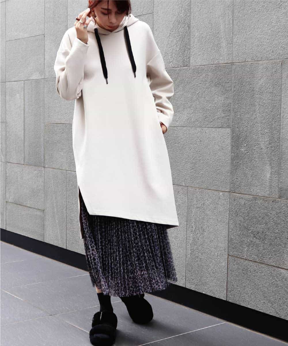 洗える フード付きワンピース ワンピース Modulation モジュレーション イトキンオンラインストア