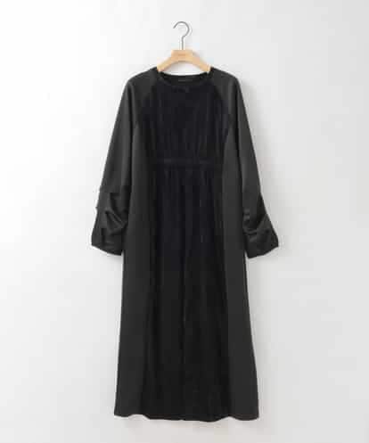ZMECE01130 al'aise modulation ベロアジョイントジャージーワンピース