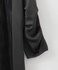 ZMECE01130 al'aise modulation(アレーズモジュレーション) ベロアジョイントジャージーワンピース ブラック