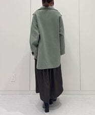 ZMECE02180 al'aise modulation(アレーズモジュレーション) 【セットアイテム】サイドリボンニットベスト×切り替えフレアワンピース ブラウン