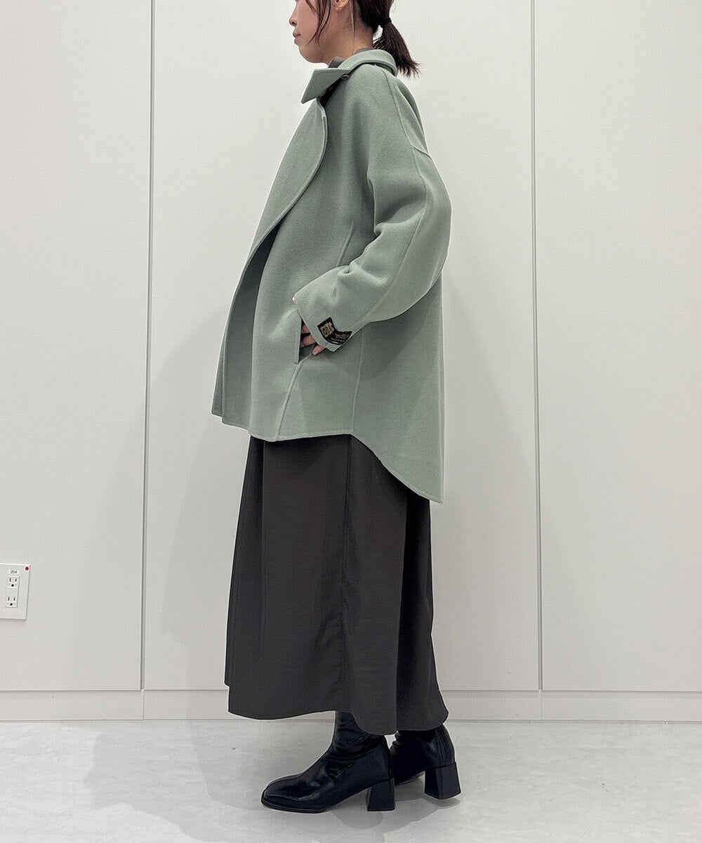 ZMECE02180 al'aise modulation(アレーズモジュレーション) 【セットアイテム】サイドリボンニットベスト×切り替えフレアワンピース ブラウン