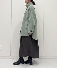 ZMECE02180 al'aise modulation(アレーズモジュレーション) 【セットアイテム】サイドリボンニットベスト×切り替えフレアワンピース ブラウン