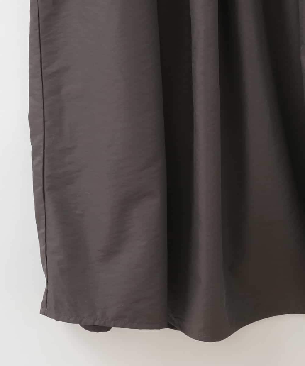 ZMECE02180 al'aise modulation(アレーズモジュレーション) 【セットアイテム】サイドリボンニットベスト×切り替えフレアワンピース ブラウン