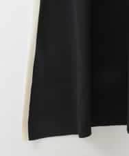 ZMECE04190 al'aise modulation(アレーズモジュレーション) 【洗える】セットアップ風ニットワンピース ブラック