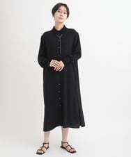 ZMEEB03220 al'aise modulation(アレーズモジュレーション) ニットジョイントワンピース ブラック