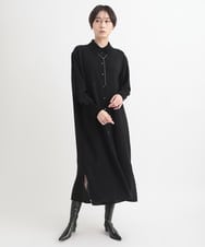 ZMEEB03220 al'aise modulation(アレーズモジュレーション) ニットジョイントワンピース ブラック