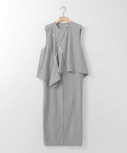 ZMEEE03150 al'aise modulation レイヤードストライプワンピース