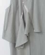 ZMEEE03150 al'aise modulation(アレーズモジュレーション) レイヤードストライプワンピース グリーン